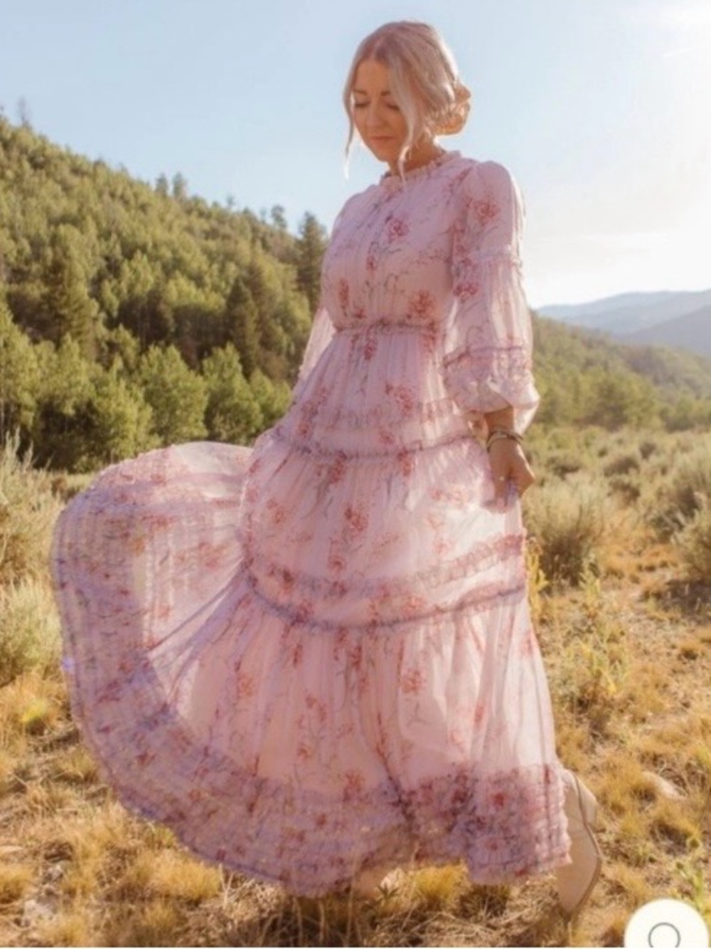 Ivy City Co Geneva dress in mauve
